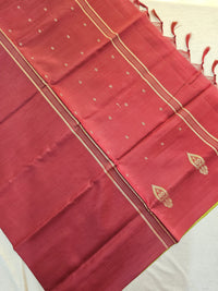 Chinnalampattu Saree - Lime Green with Maroon