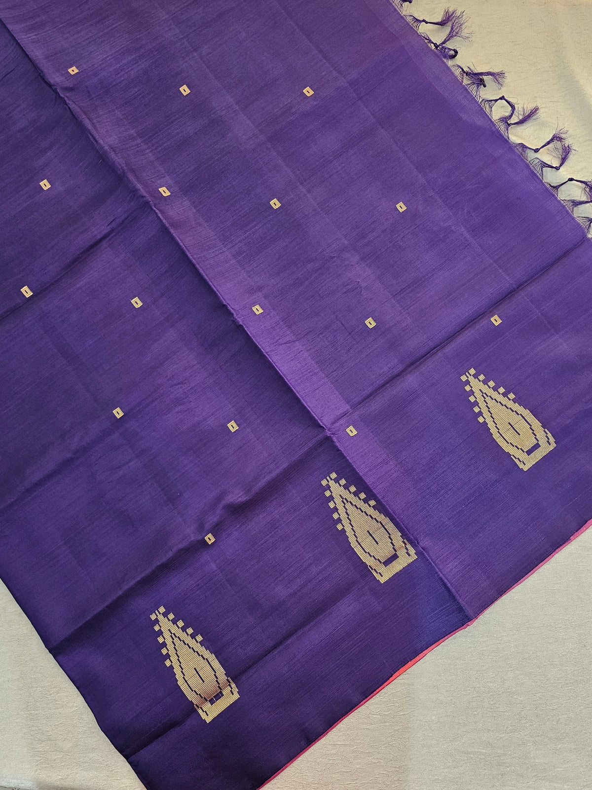 Chinnalampattu Saree - Pink with Violet