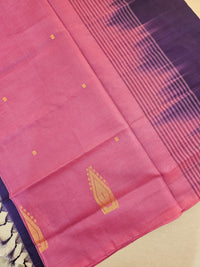 Chinnalampattu Saree - Pink with Violet