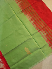 Chinnalampattu Saree - Pastel Green with Pink