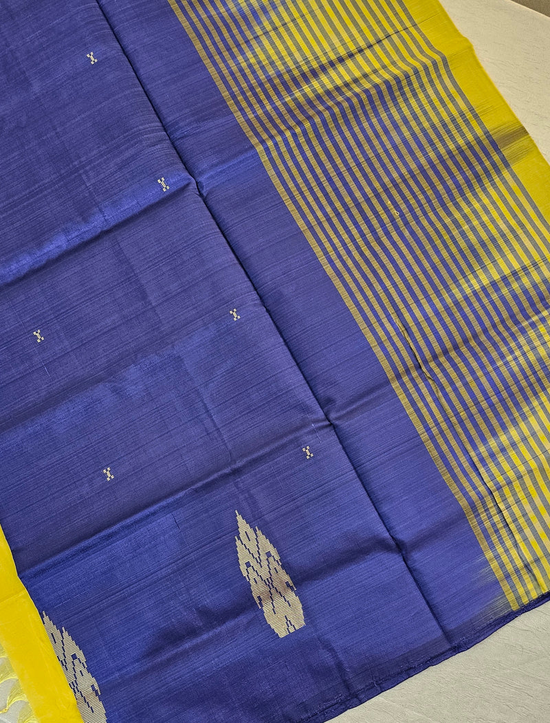 Chinnalampattu Saree - Violet with Yellow