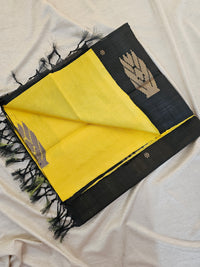 Chinnalampattu Saree - Yellow with Black