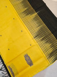 Chinnalampattu Saree - Yellow with Black