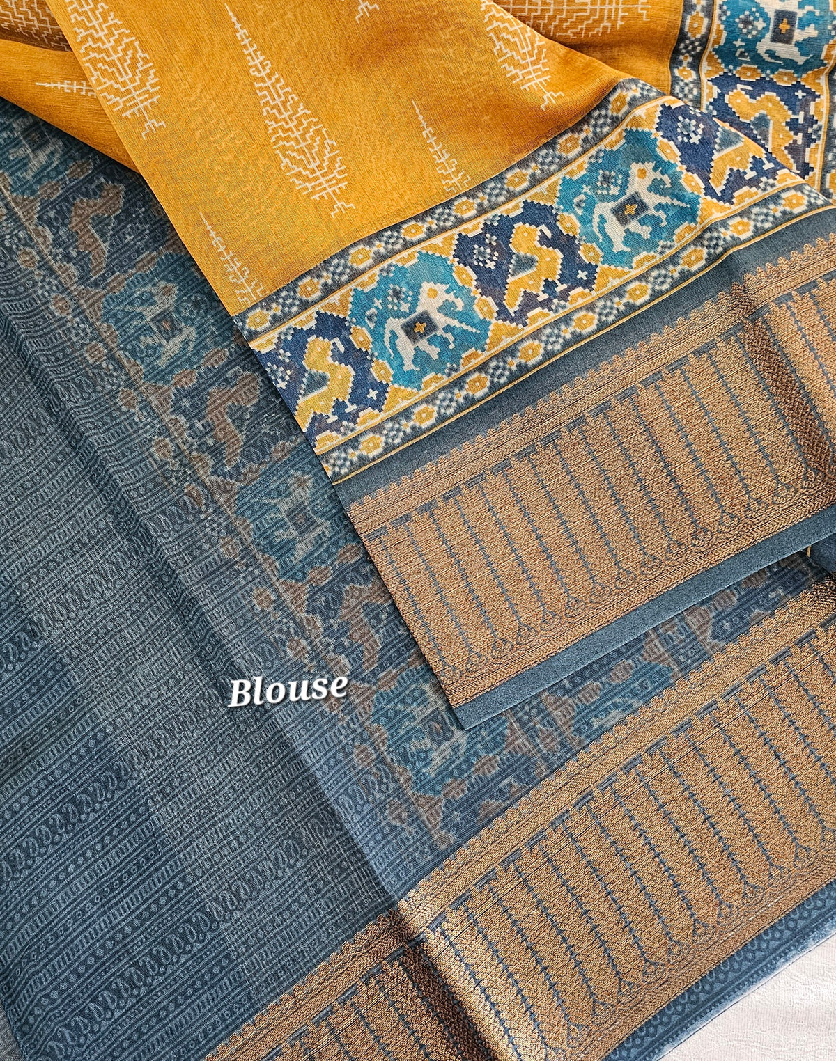 Pure Chanderi Butter Silk - Yellow