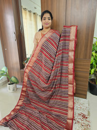 Semi Moonga Silk Saree - Red