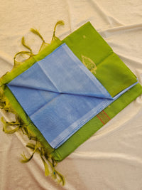 Chinnalampattu Saree - Blue with Green