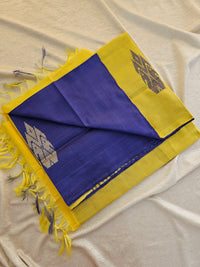 Chinnalampattu Saree -Violet with Yellow