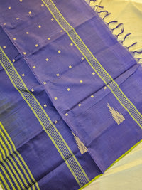 Chinnalampattu Saree- Green with Violet