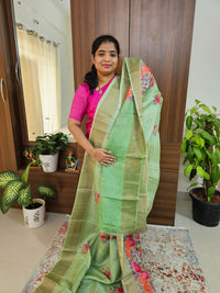 Desi Tussar - Green