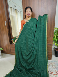 Chiffon Designer Saree -Bottle Green