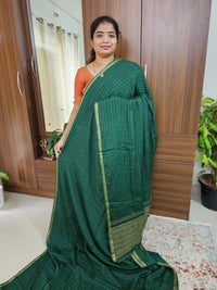 Chiffon Designer Saree -Bottle Green