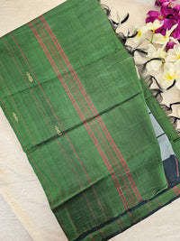 Grey with Green Chinnalampattu Saree