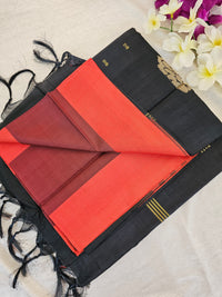 Red with Black Chinnalampattu Saree