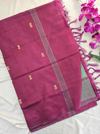 Green with Magenta Pink Chinnalampattu Saree