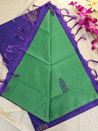 Green with Violet Chinnalampattu Saree