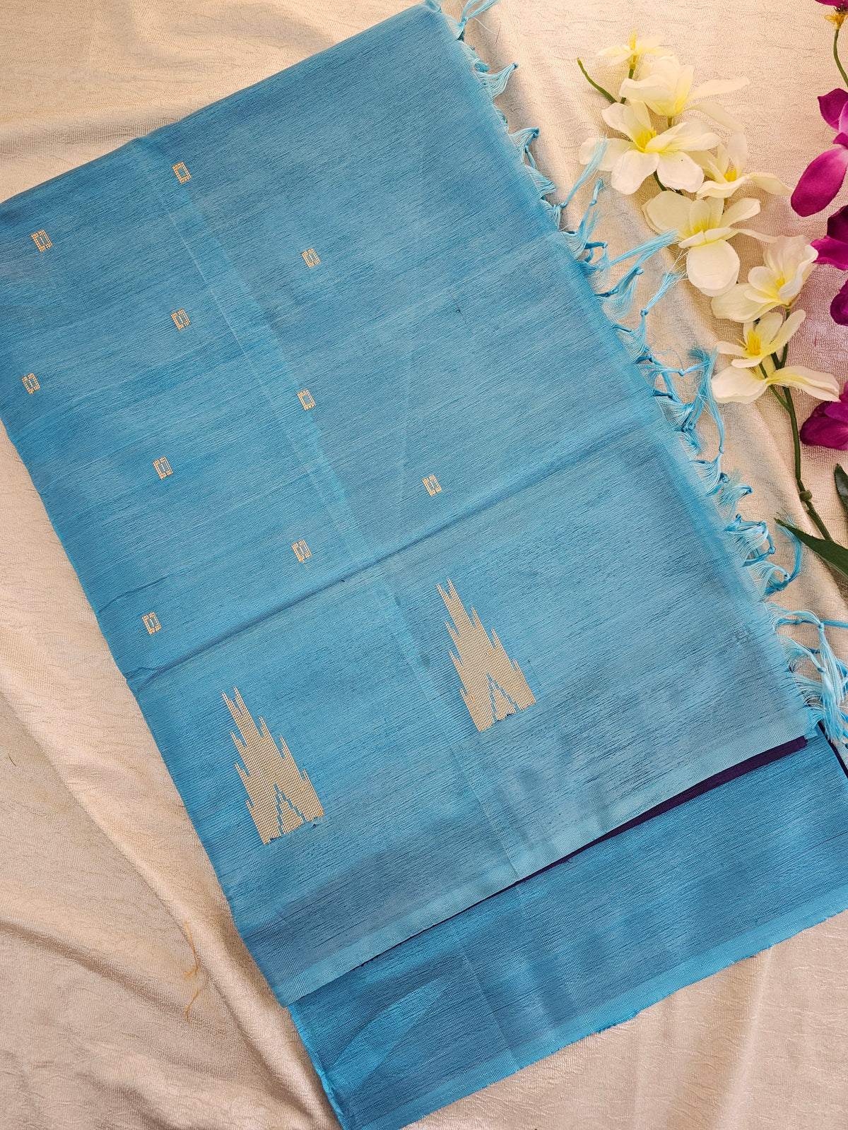 Blue with Sky Blue Chinnalampattu Saree