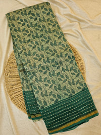 Pure Chanderi Butter Silk - Green