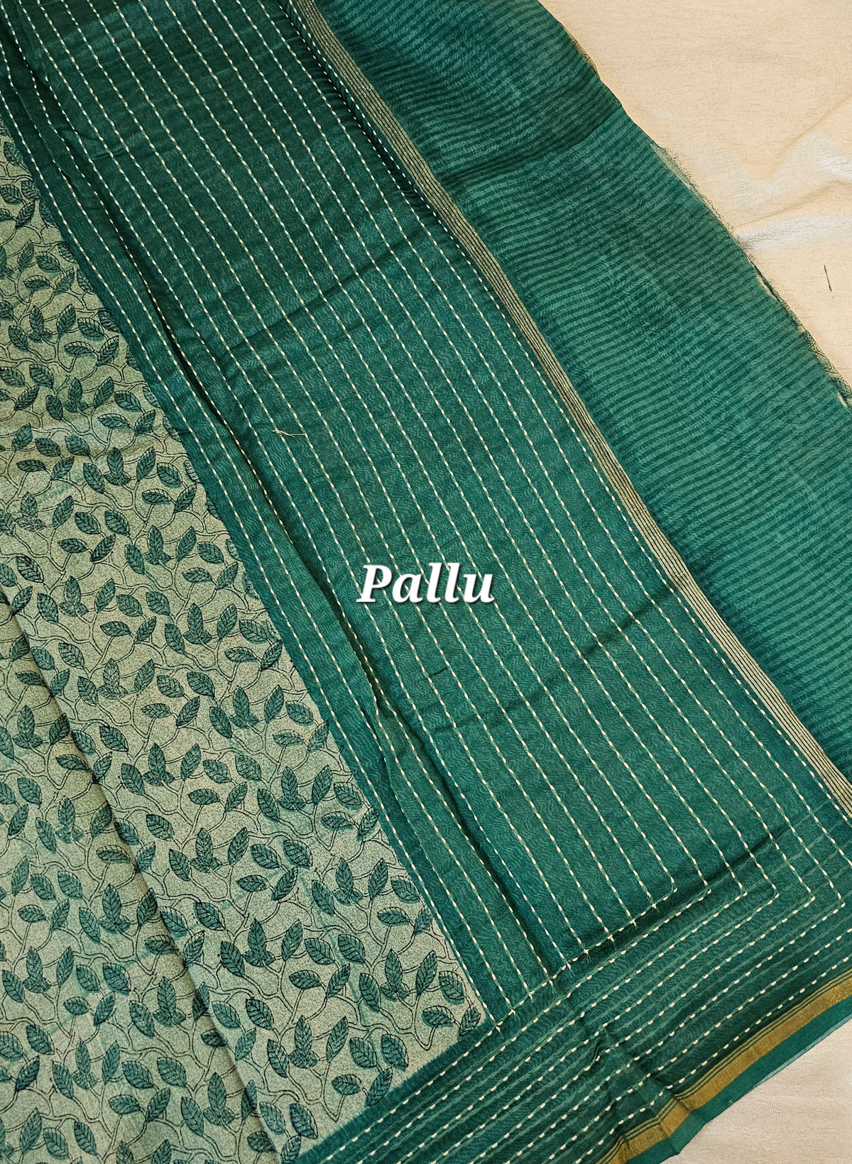 Pure Chanderi Butter Silk - Green