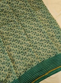 Pure Chanderi Butter Silk - Green