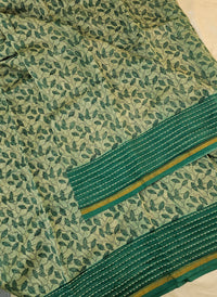 Pure Chanderi Butter Silk - Green