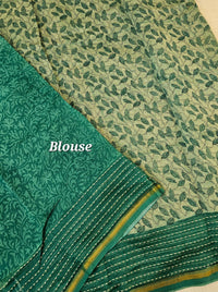 Pure Chanderi Butter Silk - Green