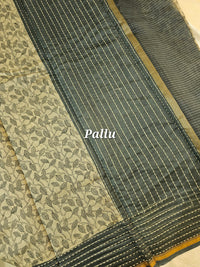 Pure Chanderi Butter Silk - Grey