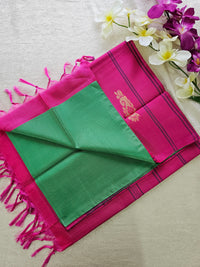 Sea Green with Pink Chinnalampattu Saree