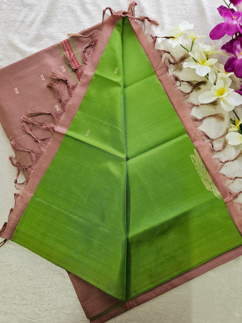 Green with Onion Pink Chinnalampattu Saree