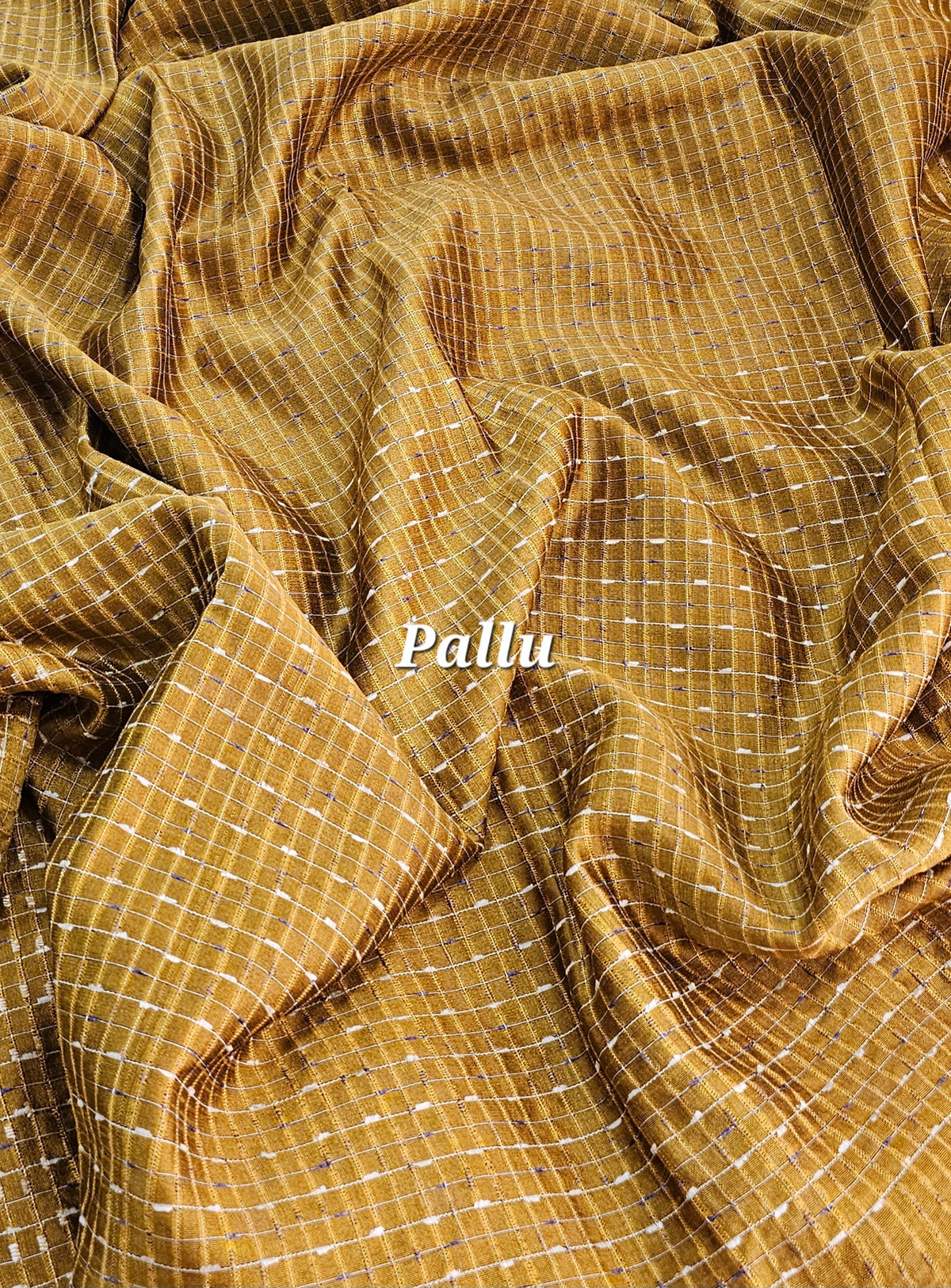 Premium Semi Raw Silk Saree -  Mustard Yellow