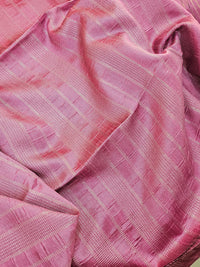 Premium Semi Raw Silk Saree -  Lotus Pink