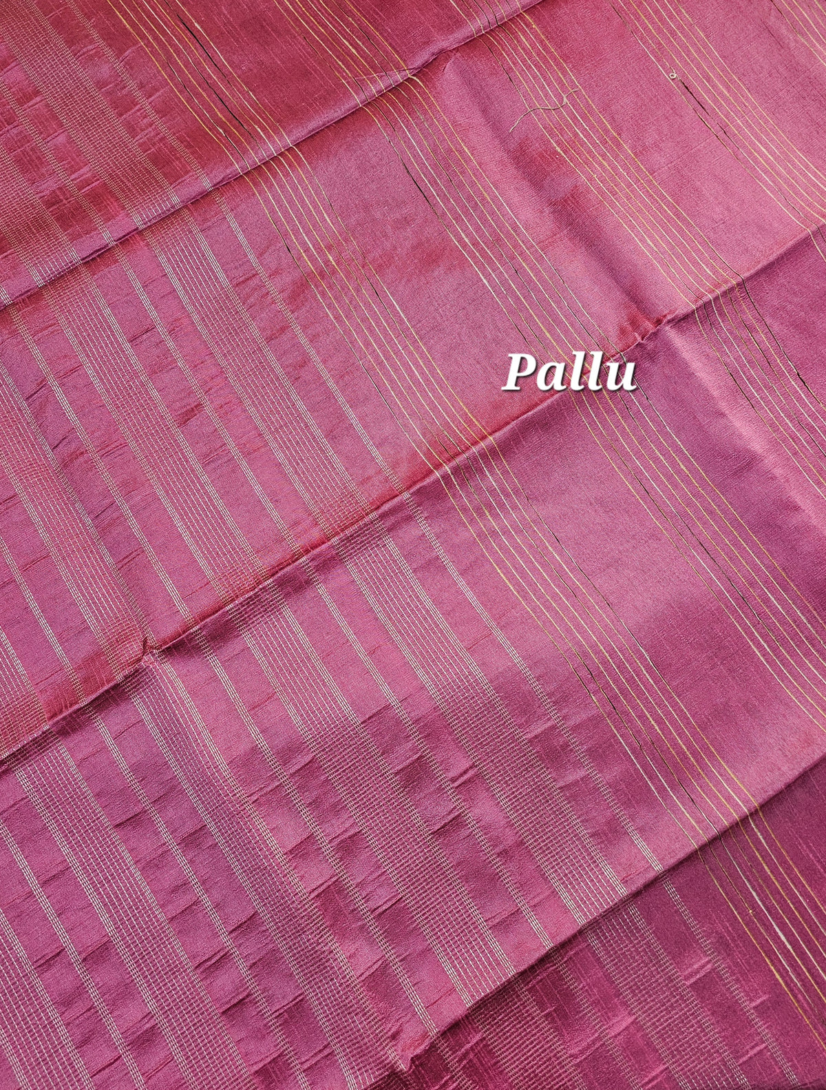 Premium Semi Raw Silk Saree -  Lotus Pink