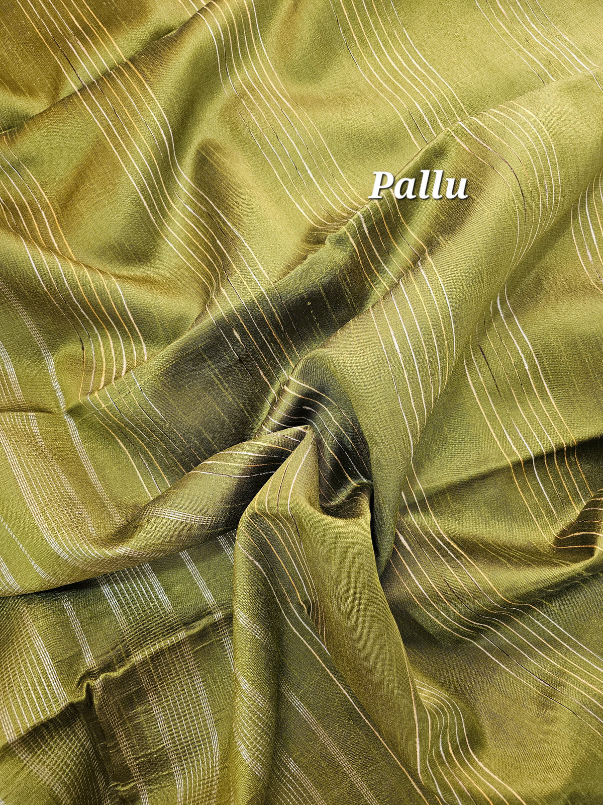 Premium Semi Raw Silk Saree - Green