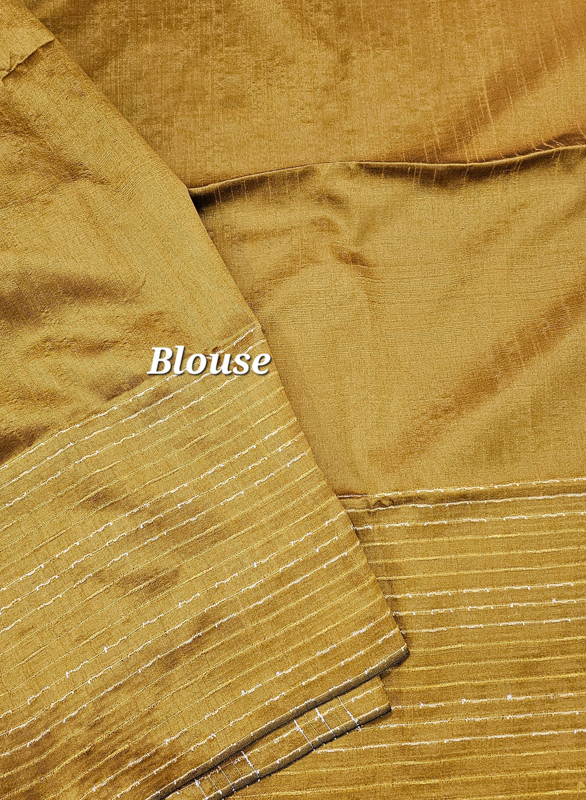 Premium Semi Raw Silk Saree -  Mustard Yellow