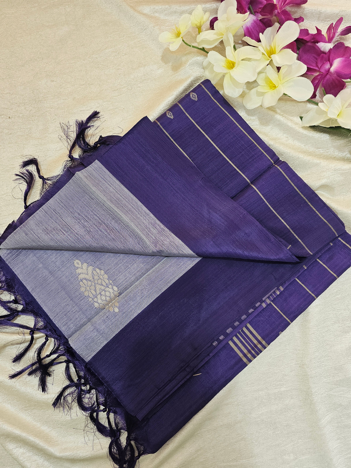 Light Purple with Dark Purple  Chinnalampattu Saree