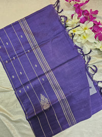 Light Purple with Dark Purple  Chinnalampattu Saree