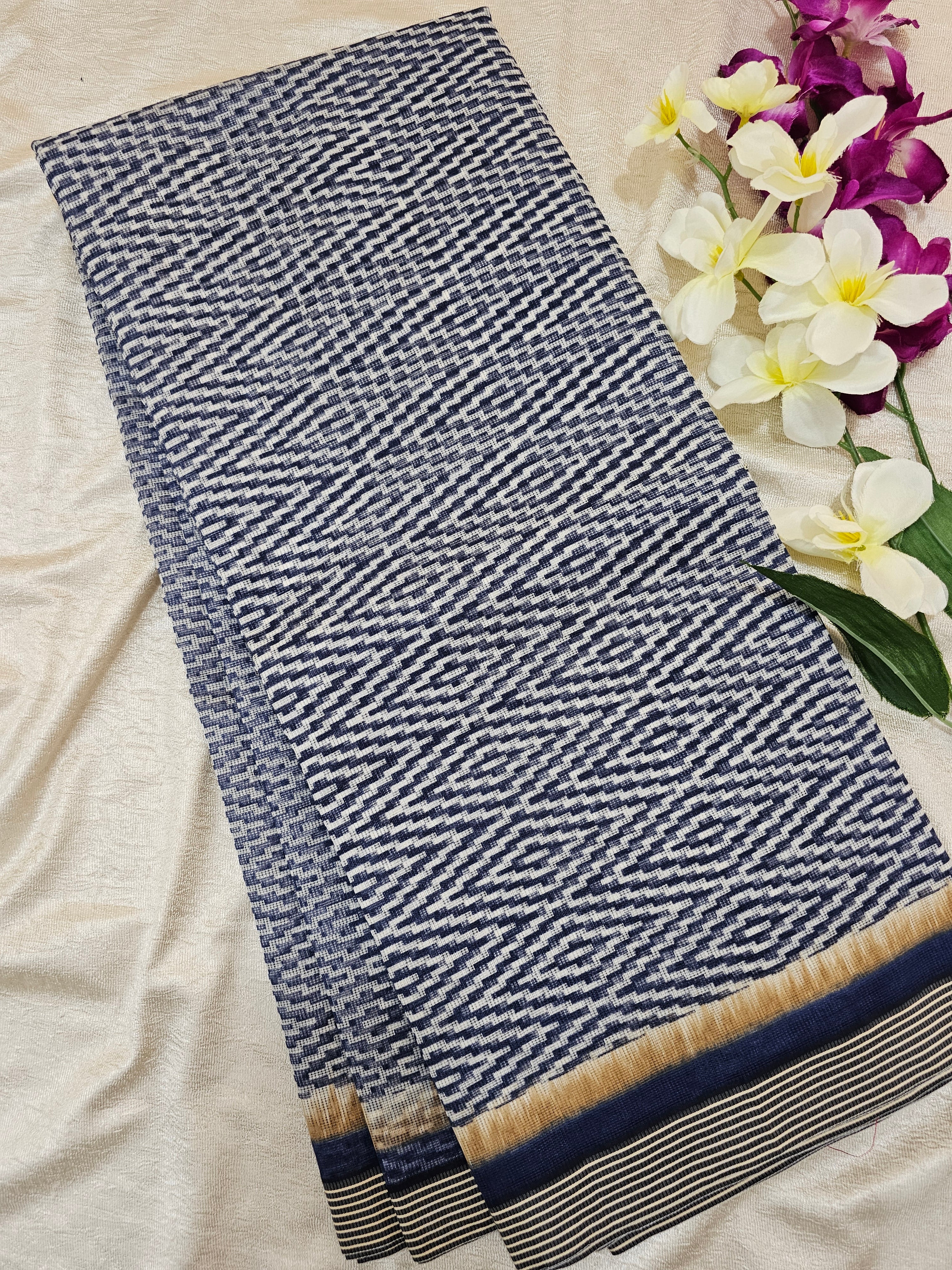 Premium Super Net Kota Saree - Blue – Looms Legacy
