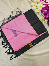 Pink with Black   Chinnalampattu Saree