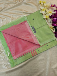 Pink with Green   Chinnalampattu Saree