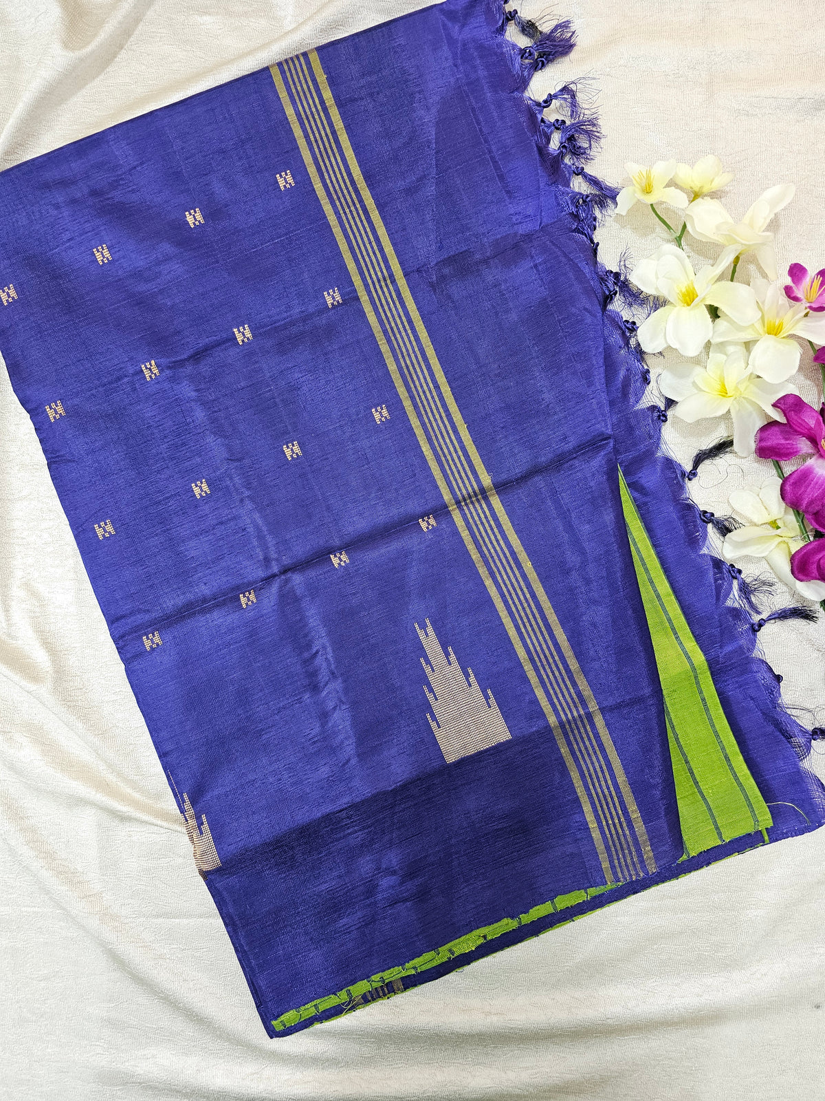 Green with Violet    Chinnalampattu Saree