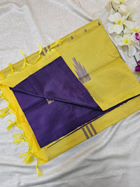 Violet with Yellow    Chinnalampattu Saree