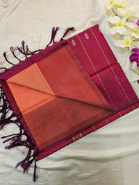 Orange with Marron Chinnalampattu Saree