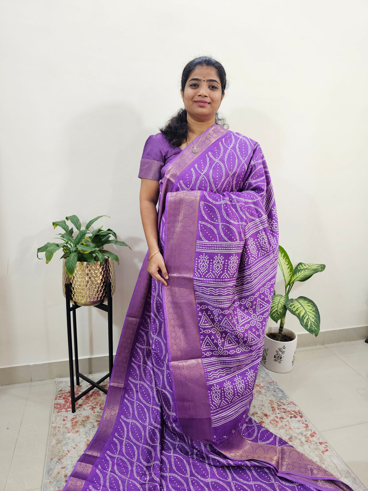 Semi Dola Silk - Purple