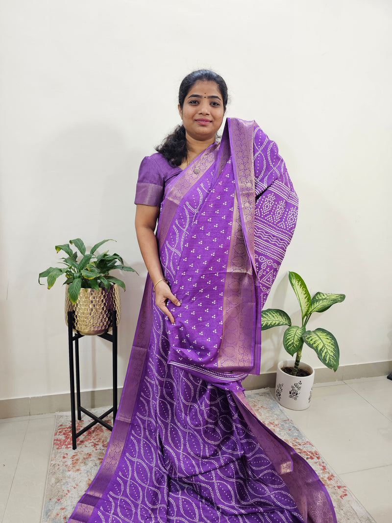 Semi Dola Silk - Purple