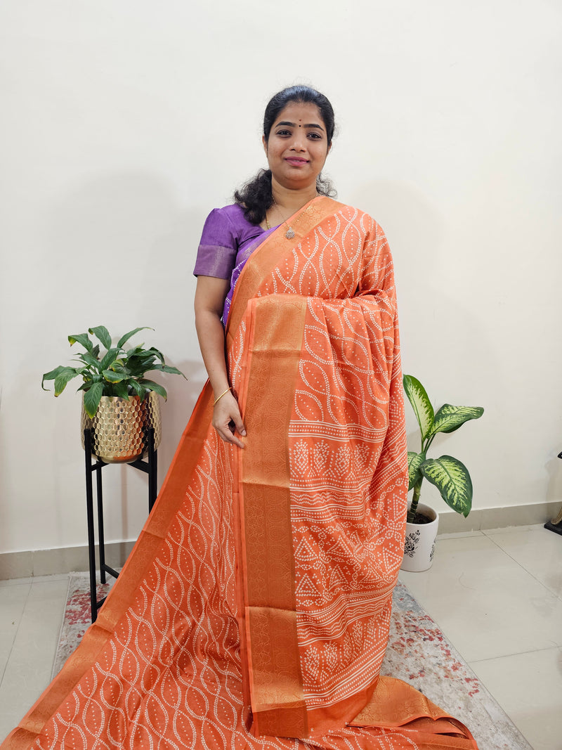 Semi Dola Silk -Orange