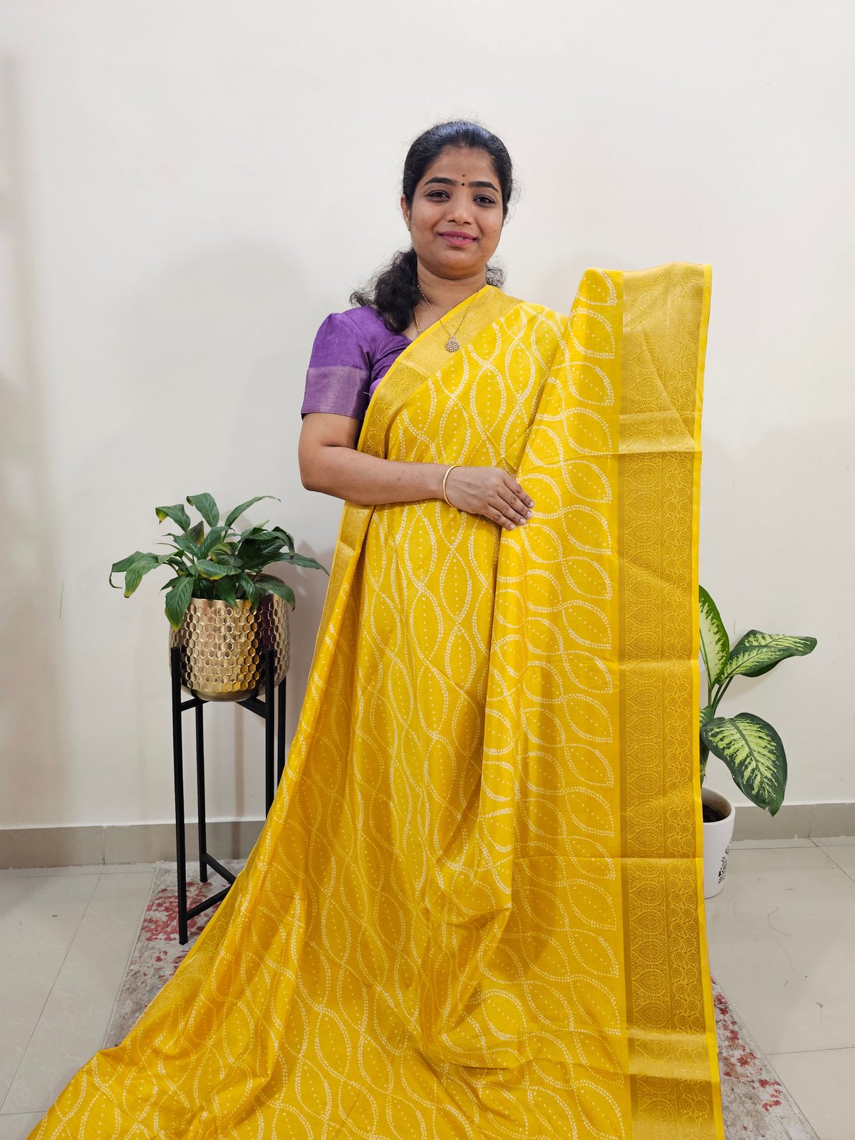 Semi Dola Silk - Yellow