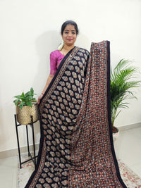 Modal Silk Saree - Black