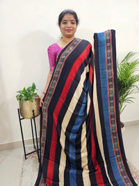 Modal Silk Saree - Multi Stripes