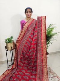 Dola Silk Saree - Red