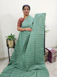 Bhagalpuri Silk Viscous - Green with Black