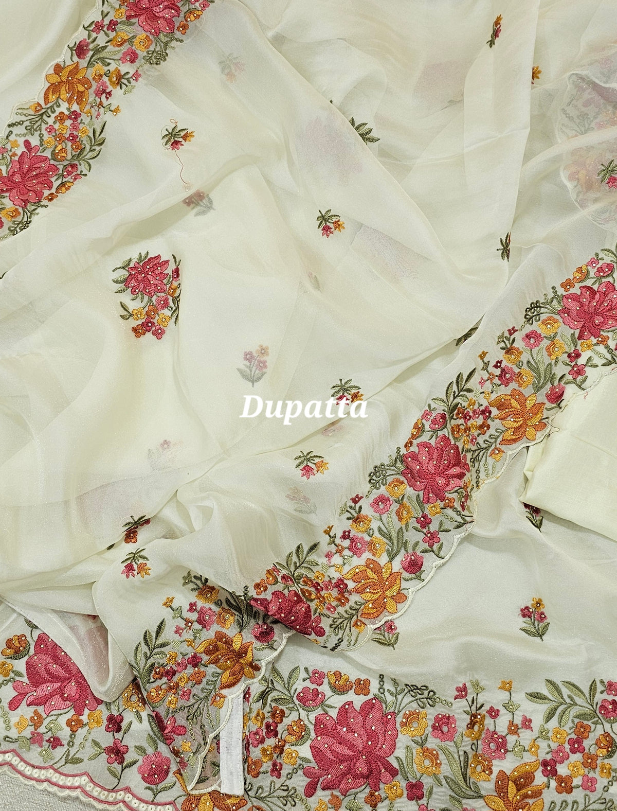 Orgnza Silk - White